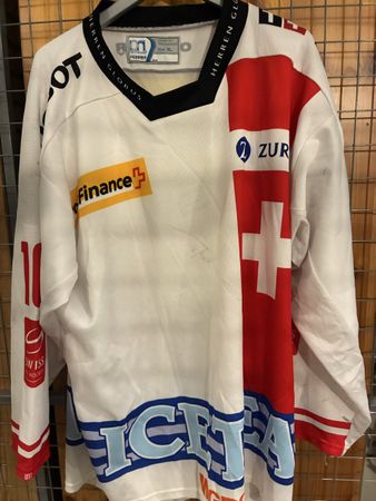 Originales Schweizer Eishockey Nationalmannschaft Trikot XL