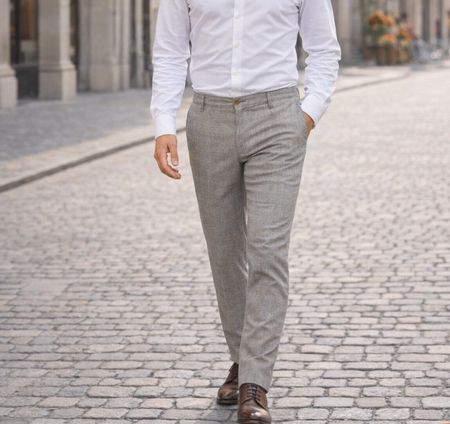 Pantalon Alberto neuf avec étiquettes coton/lin W33 L36