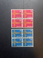 1971 Nr. 496+497 im 4er Block mit ET-Stempel