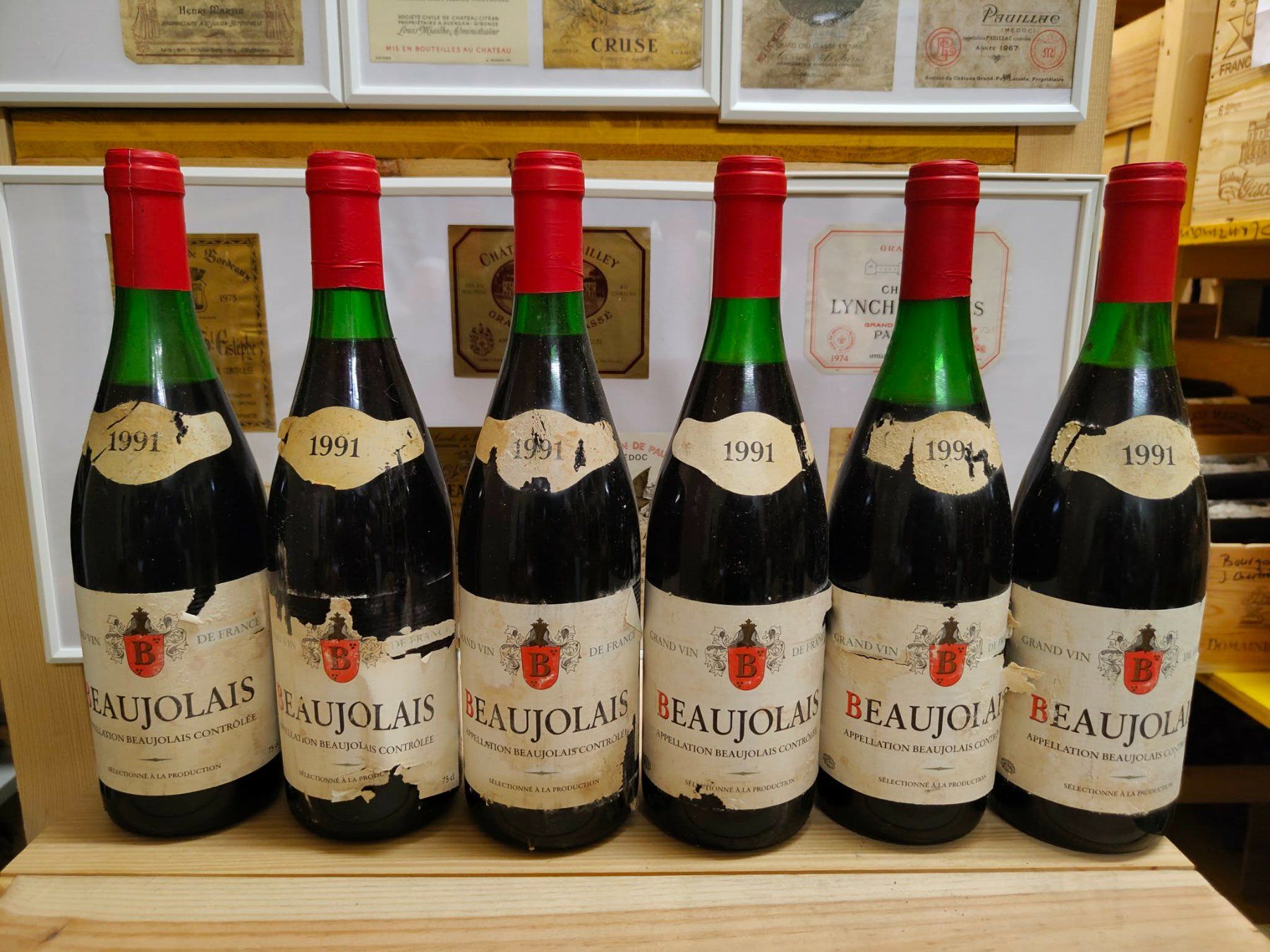 Vins: 6x 1991 BEAUJOLAIS – Neuf avec emballage d'origine à Münchenstein par weinundspirituosen 1