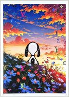 Death NYC Pop Art Druck " relax together Snoopy & Woodstock