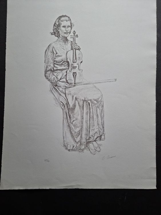 BODMER PAUL LITHOGRAPHIE SIGNIERT NUMMERIERT 3