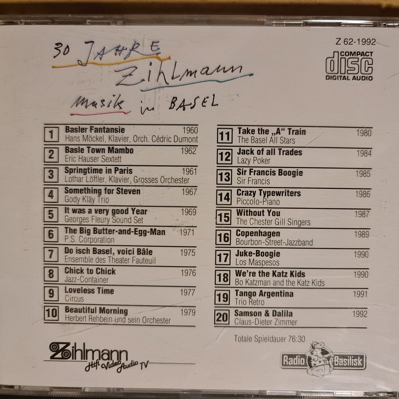 CD: 30 Jahre Musik in Basel – Usato da Dintikon venduto da Vexi 1