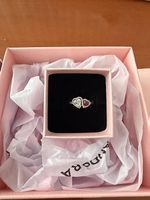 BAGUE PANDORA halo heart ring 