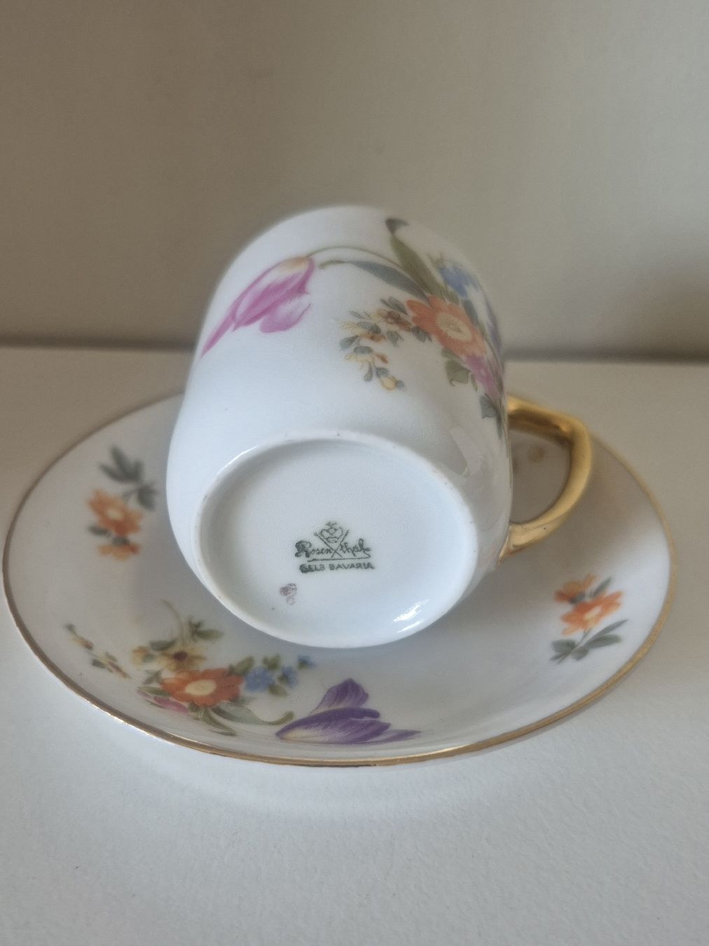 Tassen: Espresso Tassen mit Blumendekor – Gebraucht aus Bern von san_kcw5 2