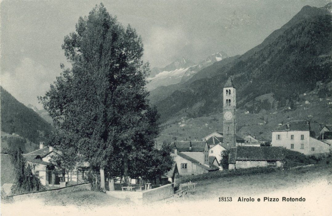 Cartoline postali: Airolo   TI   e  Pizzo Rotondo – Usato da Brig venduto da Valcards54