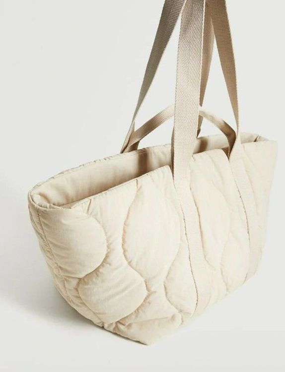 MANGO Stepptasche Shopper Sacktasche Schultertasche NEU (Neu