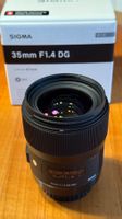Sigma 35mm F1.4 DG HSM EF Canon, Top Zustand wenig gebraucht