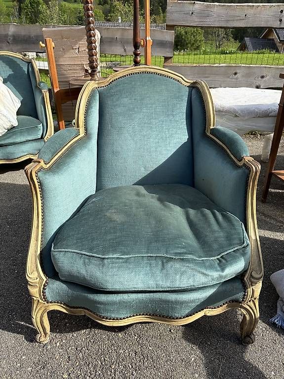 Poltrone: Fauteuil bergère de style Louis XV – Usato da Les Pontins venduto da galaud