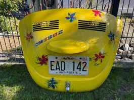 VW Käfer orginal Motorhaube , Deko, Hawai Nummer