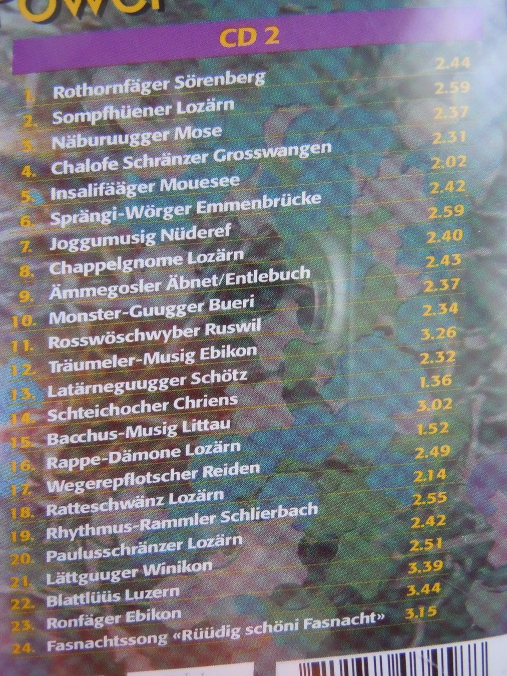 CDs: CD Lozärner Fasnachts Power 2000 Doppel CD – Gebraucht aus Luzern von Baumli1 8