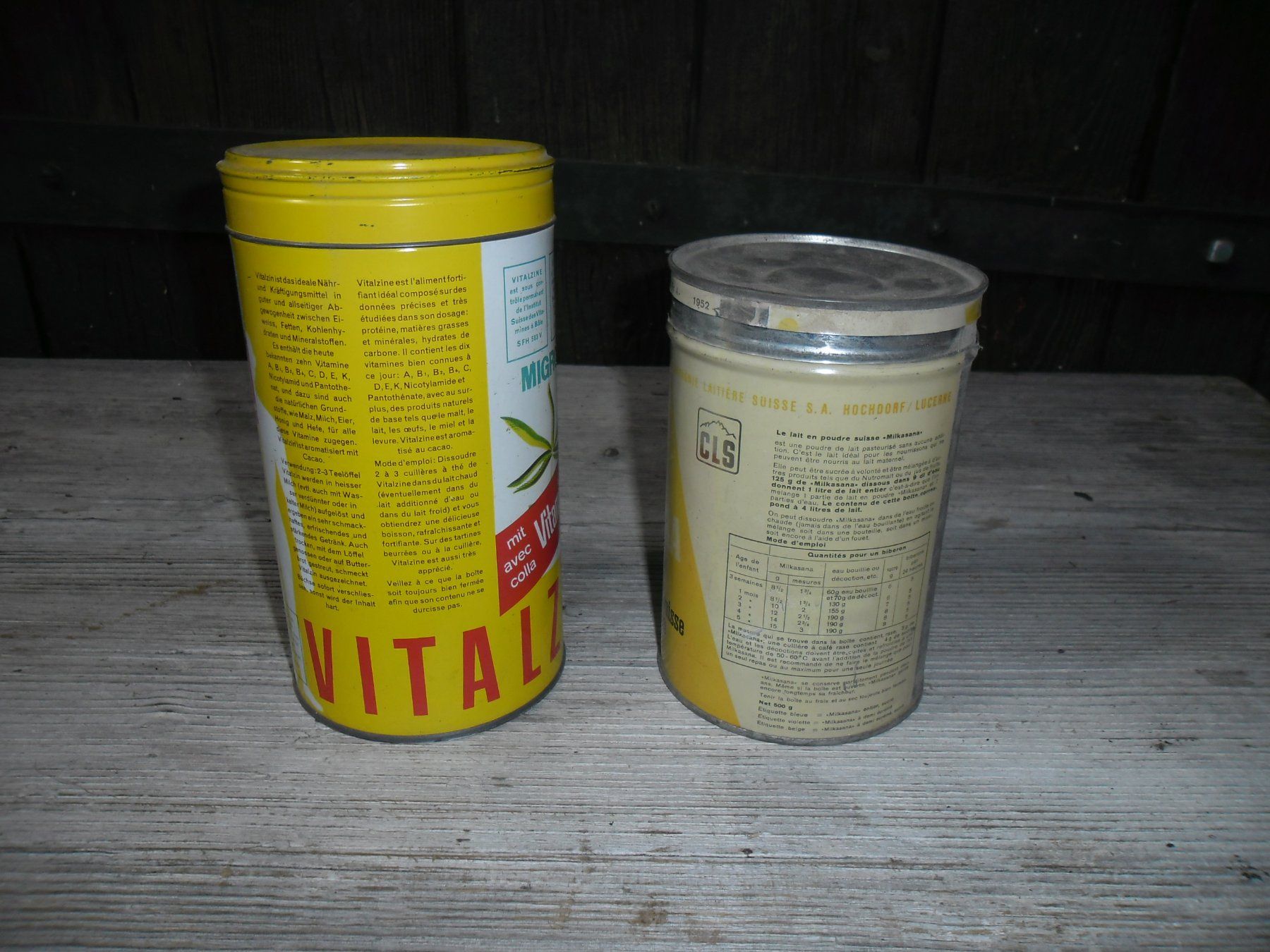 Tutte le decorazioni: 2 Stk. Blechbüchsen – Usato da Würenlos venduto da Beabuschi 1