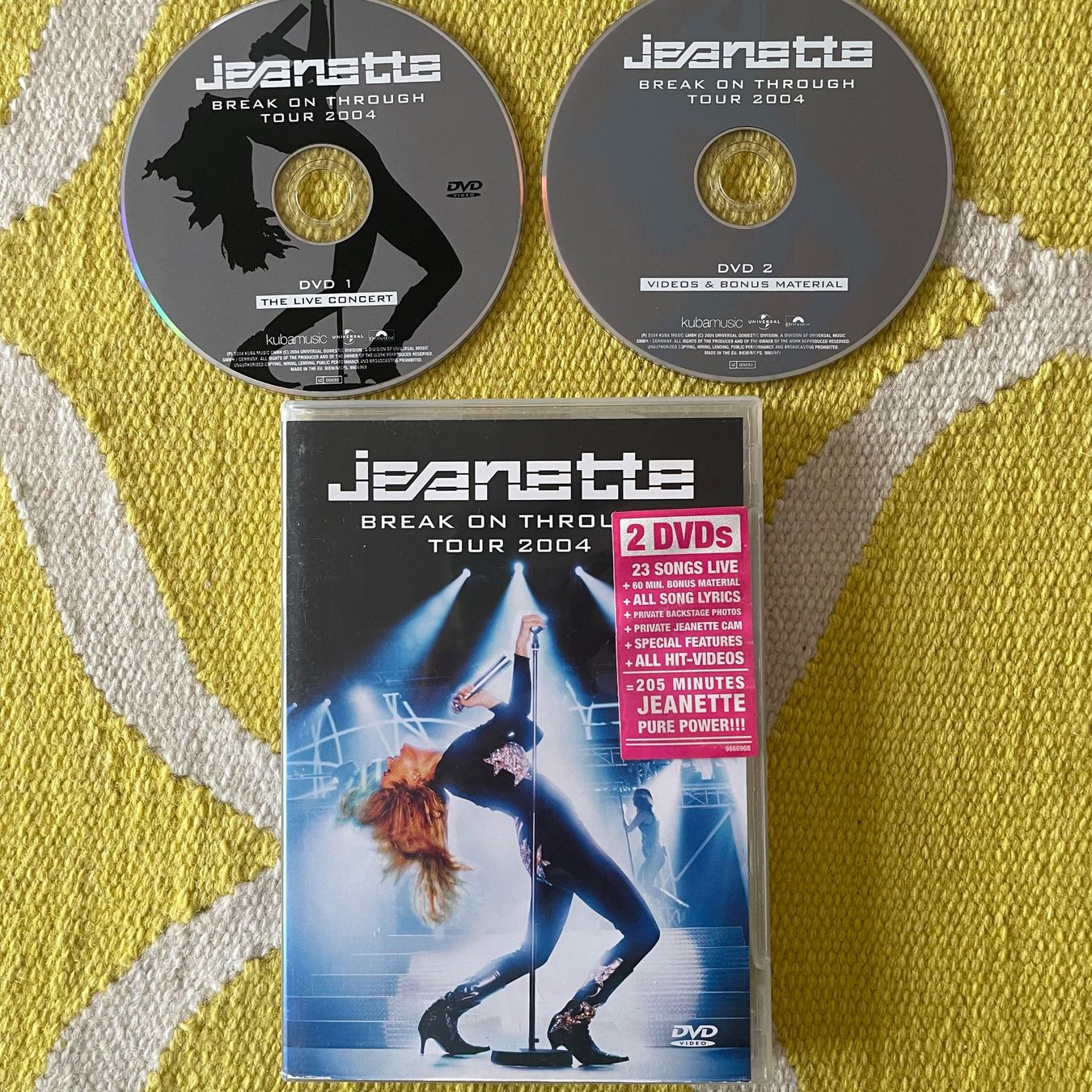 Alle DVDs: JEANETTE-2DVDs BREAK ON THROUGH TOUR 4 – Gebraucht aus Rorschacherberg von CD-Roli