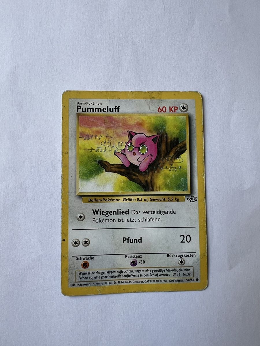 Pokémon Carte collezionabili: Pokemonkarte Pummeluff Jungle – Usato da Willisau venduto da Neiro77