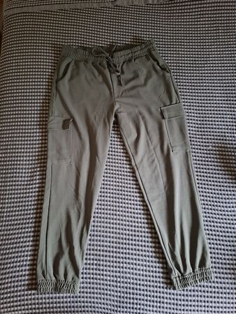 Pantalon style cargo vert foncé