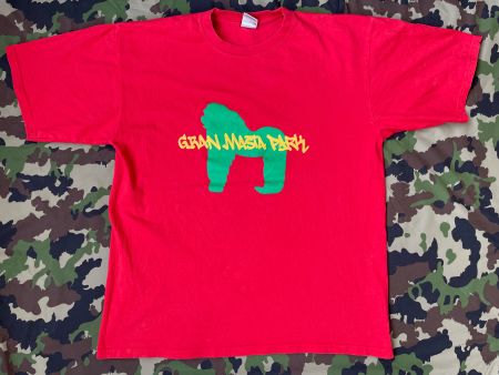 Vintage Y2K T-Shirt Adelboden Snow Park Gorilla Ski Sz L