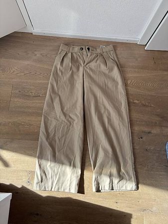 beige Stoffhose