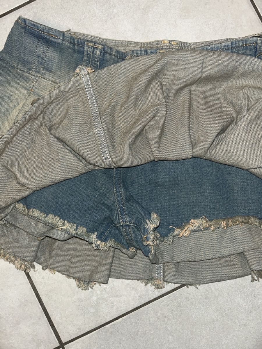 Bershka Gonne: blauer denim Hosenrock, Gr. S – Nuovo (secondo la descrizione) da Bülach venduto da Choemong 3