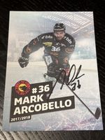 Signierte Karte Mark Arcobello SCB Saison 2017/18
