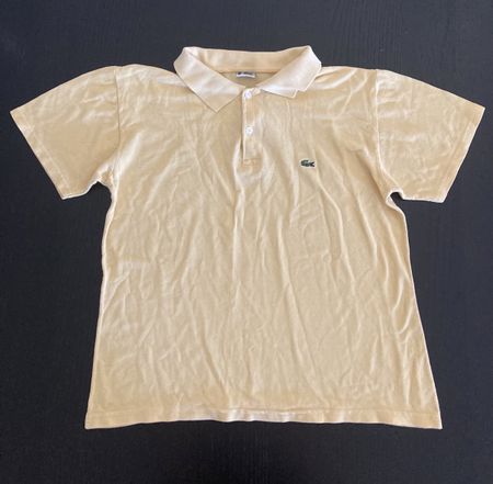 Vintage Lacoste Poloshirt Beige/Gelb
