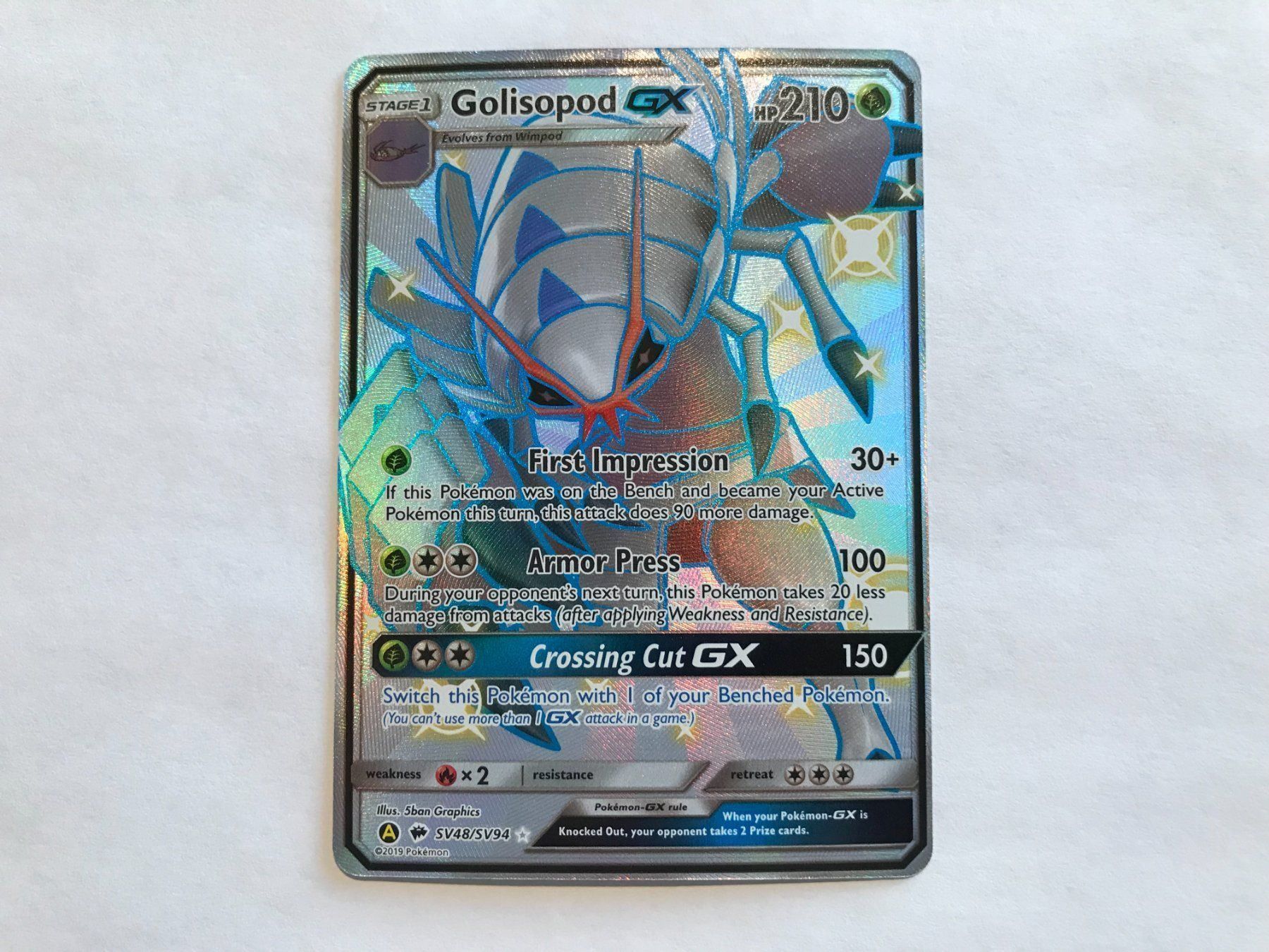 Pokémon Sammelbilder & Trading cards: Golisopod GX Shiny – Neu (gemäss Beschreibung) aus Hagendorn von Pokecollectorch 1