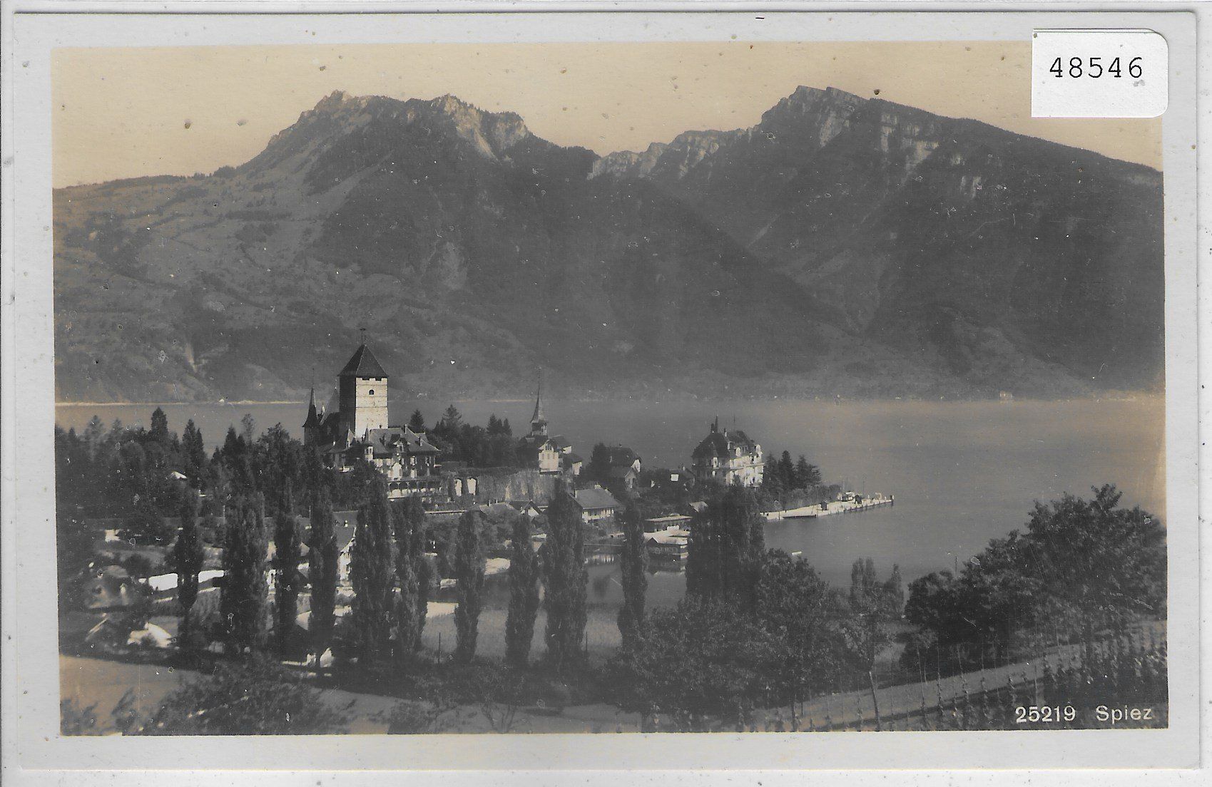 Ansichtskarten: Spiez - Generalansicht – Gebraucht aus Ettingen von Kartenplanet