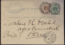 Anvers Carte Postale Stempel 18. Sep. 18. Anvers Berne