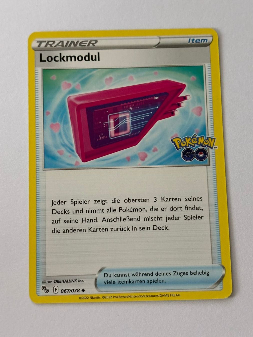 Pokémon Sammelbilder & Trading cards: Pokemon-Karte Lockmodul 067/078 – Gebraucht aus Herisau von Seyashop1