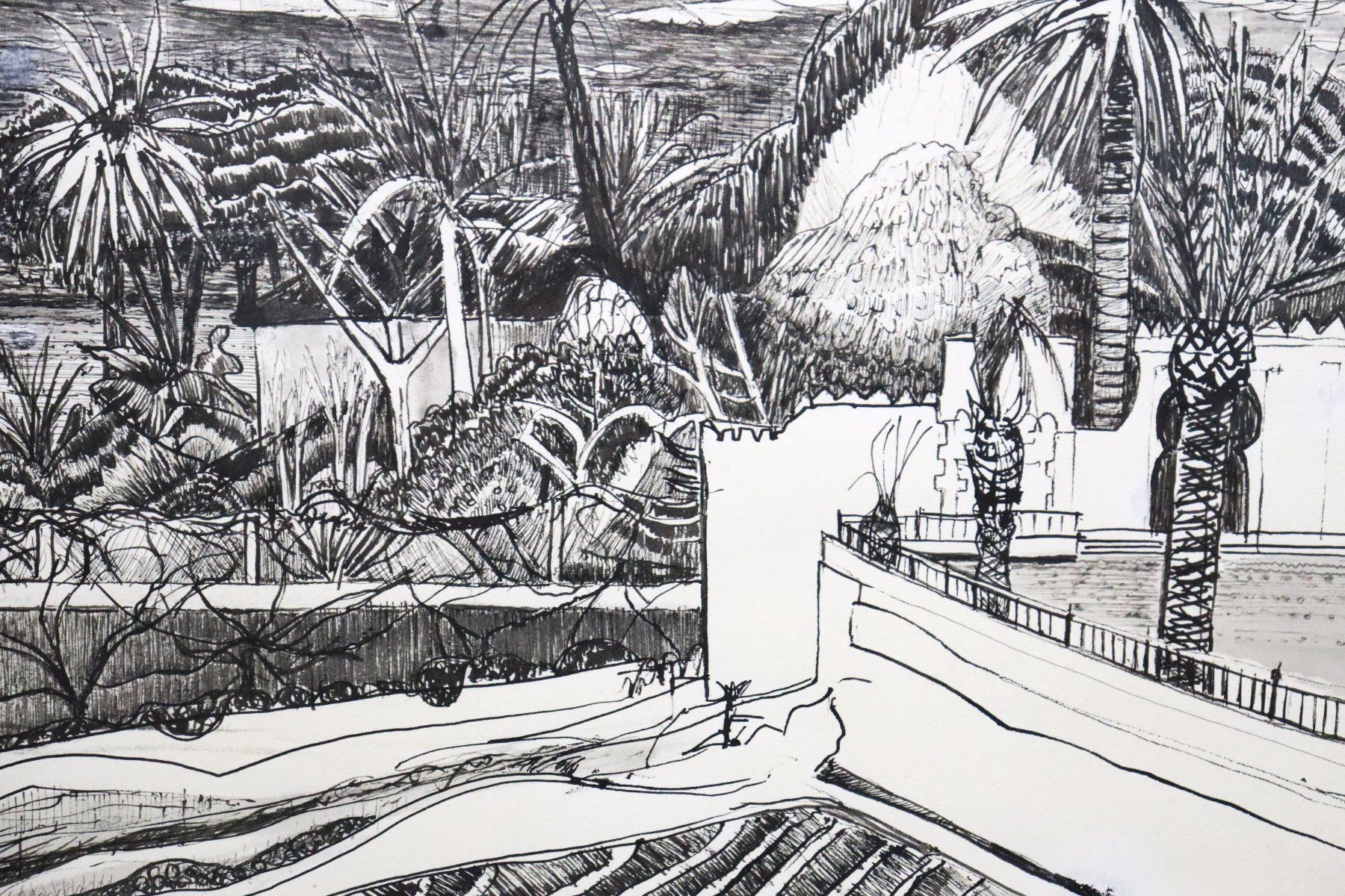Gemälde: Monika Buchmann-Helbling 1925-2004, "Vulkanlandschaft" – Gebraucht aus Zug von Kunst-Fundgrube 1