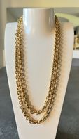 Collier chaîne vintage doré MONET signé plaqué Or