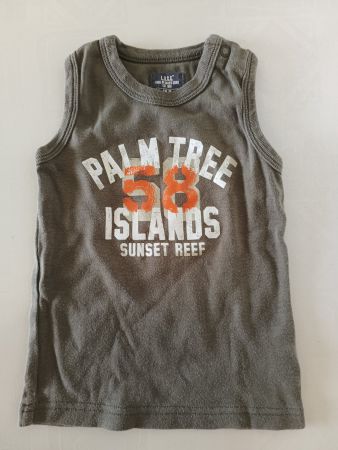H&M Ärmelloses Shirt Gr 86 Kinder Olivgrün Sunset Reef