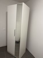 Armoire penderie blanche avec miroir état correct