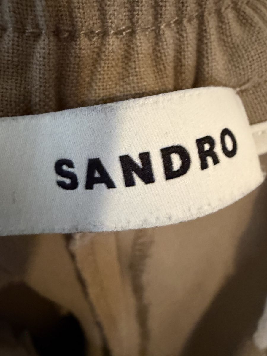 Sandro Pantaloni: Pantaloni SANDRO beige taglia 40 usati – Usato da Lugano venduto da can_xdd8 7