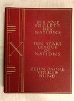 10 Jahre Völkerbund, Société des Nations, Buch 1930
