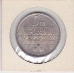 5 Franken 1948 Silber - Gedenkmünze Bundesverfassung.