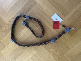 Hundeleine My Bob geflochten braun blau neu mit Etikett