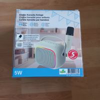 Kinder Karaoke Anlage mit Mikrofon weiss neu