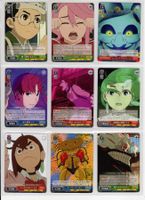 9 japanische Weiss Schwarz Karten aus der Serie Dandadan