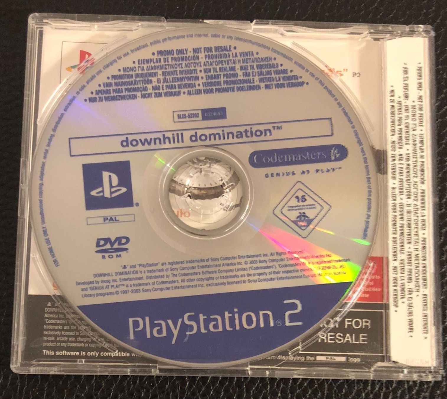Sony Spiele: Downhill Dominaton Sony PS2 Promo – Gebraucht aus Kestenholz von Naruto_01 1