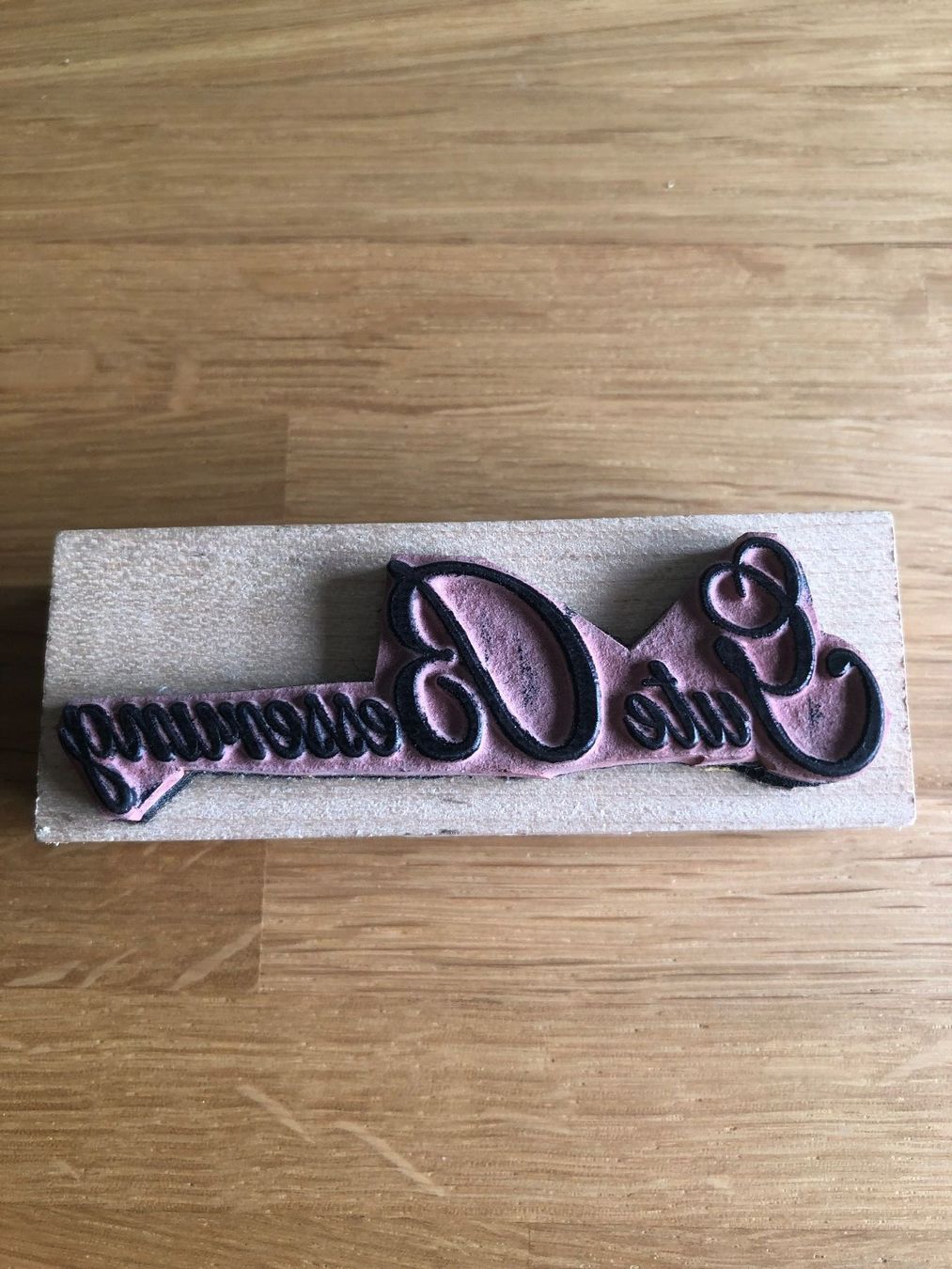 Stempel: Holzstempel "Gute Besserung" von Big Time - P – Gebraucht aus Neukirch (Egnach) von muolen 1