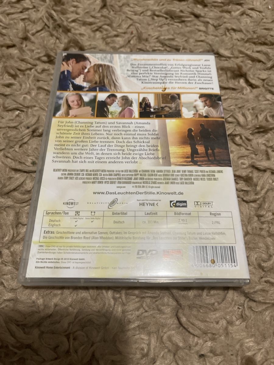 Tutti i DVDs: DVD "Das Leuchten der Stille" Channing Tatum – Usato da Unterkulm venduto da AnoliOccasion 2