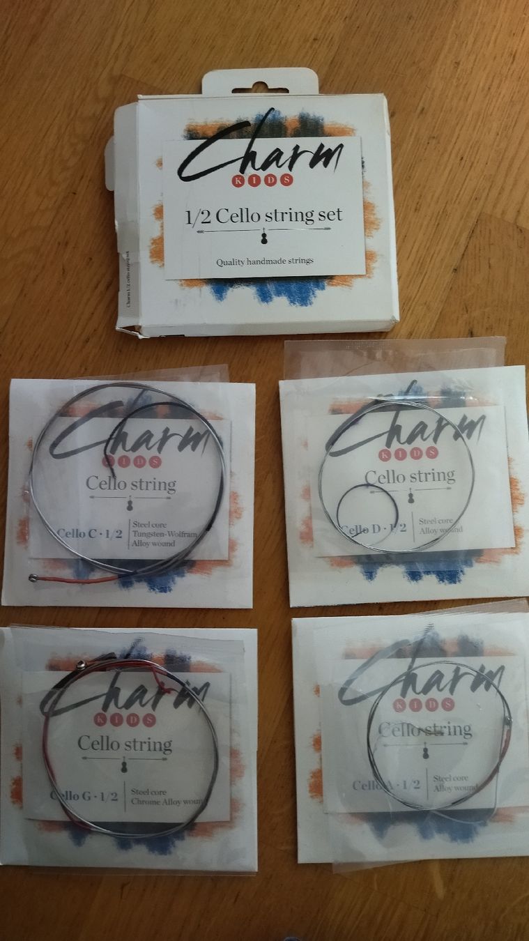 Strumenti musicali: Charm 1/2 Cello Saiten Set gebraucht – Usato da Birsfelden venduto da elcaballero_carmelo 1