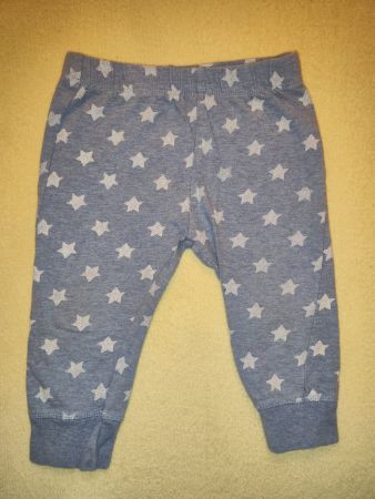 Babyhose, Gr. 74 blau mit Sternenmuster