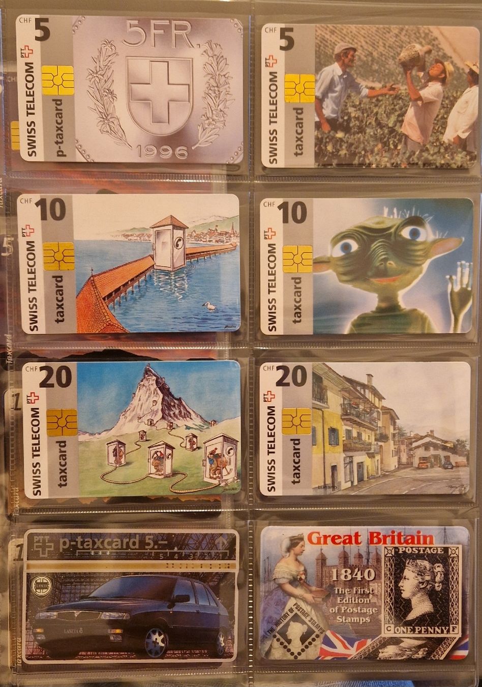Album: Collection de 74 Taxcards – Nuovo e nell'imballaggio originale da Conthey venduto da babest70 8