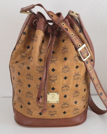 MCM Beuteltasche Gross GM Cognac Canvas