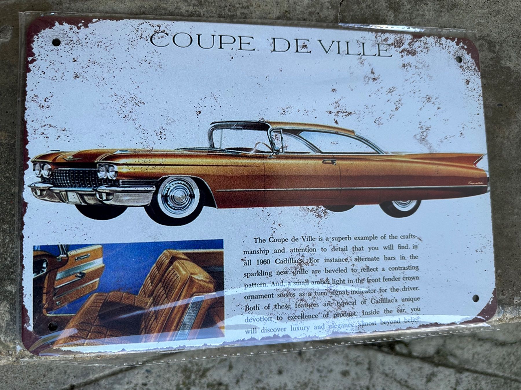 Insegne: Cadillac gm 1960 Oldtimer classic Coupé – Nuovo (secondo la descrizione) da Reinach AG venduto da rares75