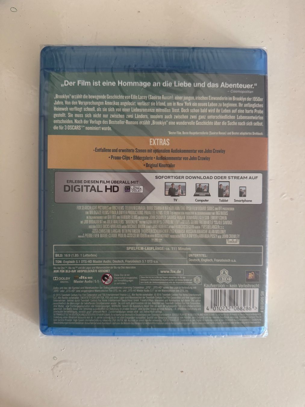 Tutti i DVDs: BROOKLYN. (BLU-RAY/OVP) – Nuovo e nell'imballaggio originale da Basel venduto da san_2qlq 1