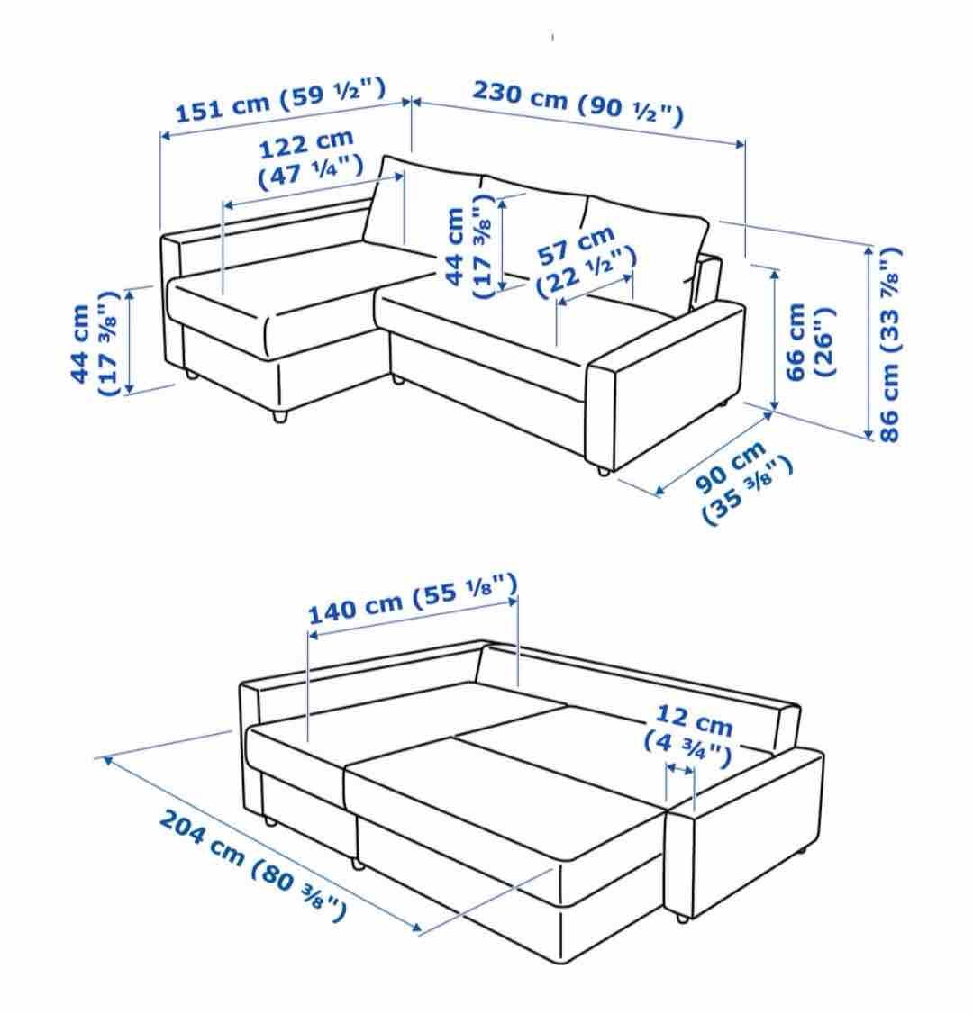 Ikea Sofas: Ikea Eckbettsofa grau, skandinavisch moderner Stil – Neu (gemäss Beschreibung) aus Urdorf von montech 4