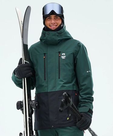 Montec Fawk Men's medium ski jacket Dark Atlantic/Black