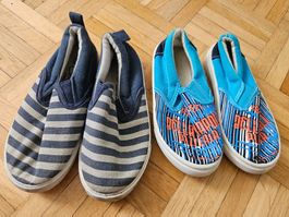 2 Sommerschuhe / Schlupfschuhe / Hausschuhe Gr. 27